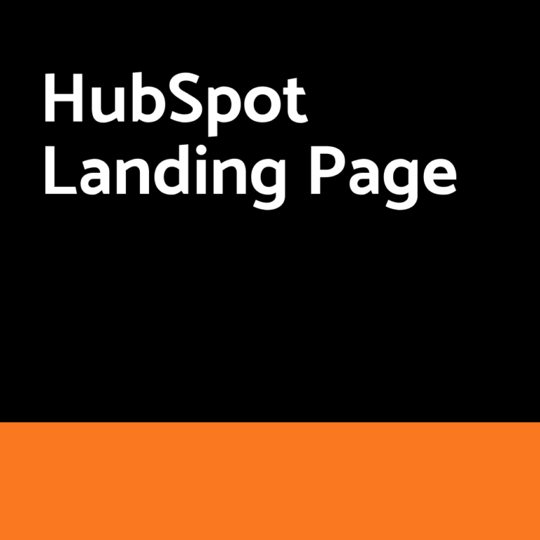 HubSpot Landing Page Design