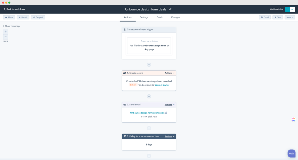 hubspot workflows screenshot