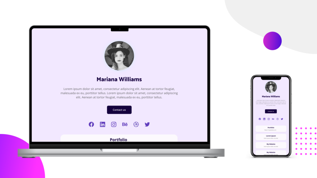 Hubspot Link in Bio Fully adaptable across all devices