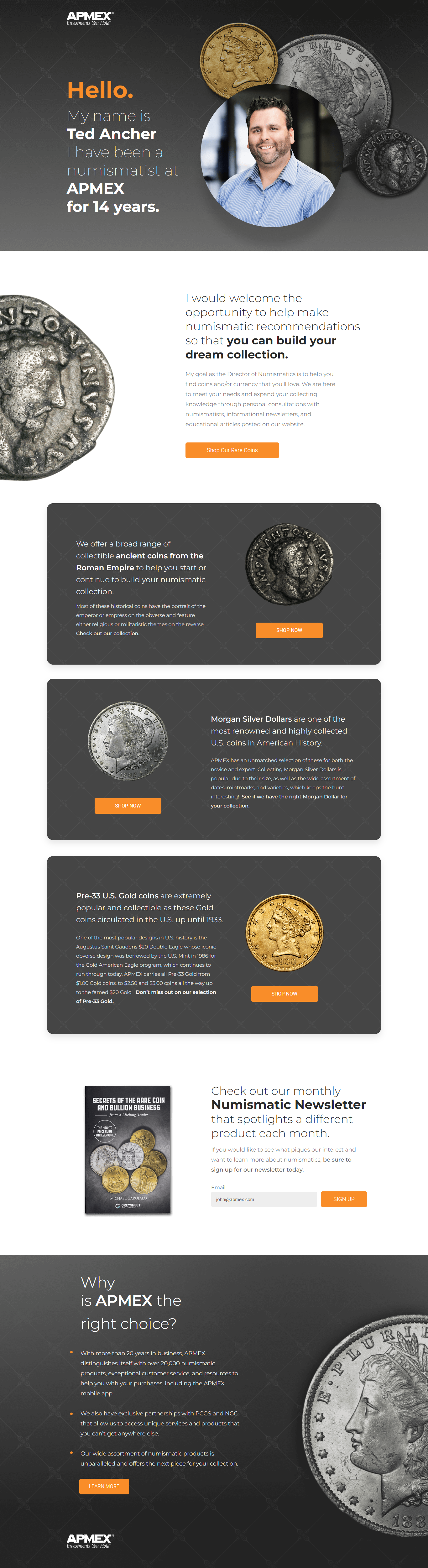 APMEX (2022 Landing Page)