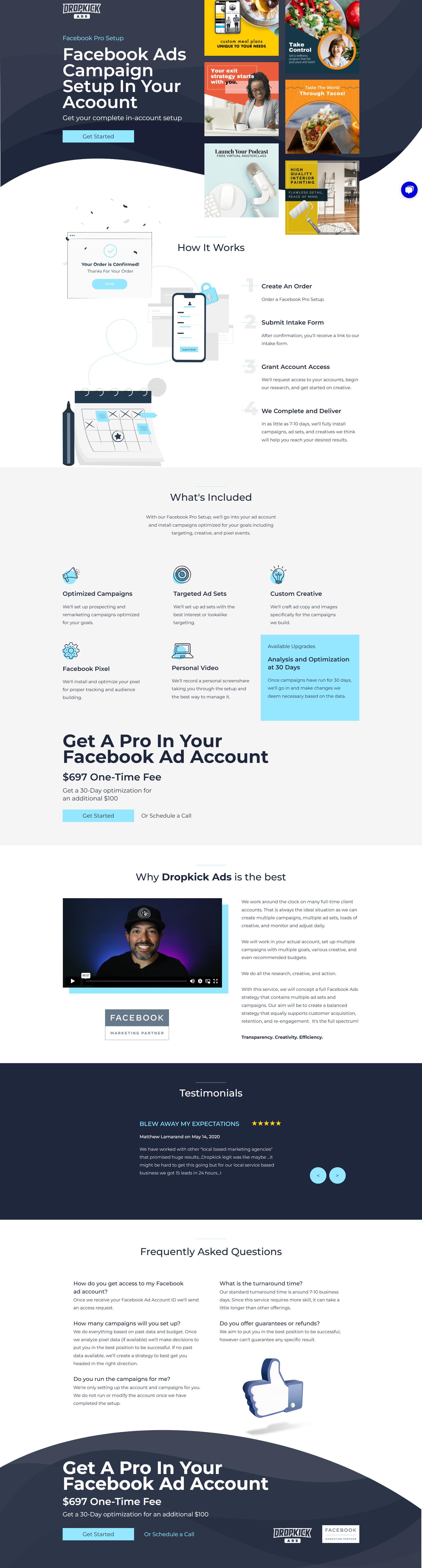 Dropkick Ads - Facebook Pro Setup